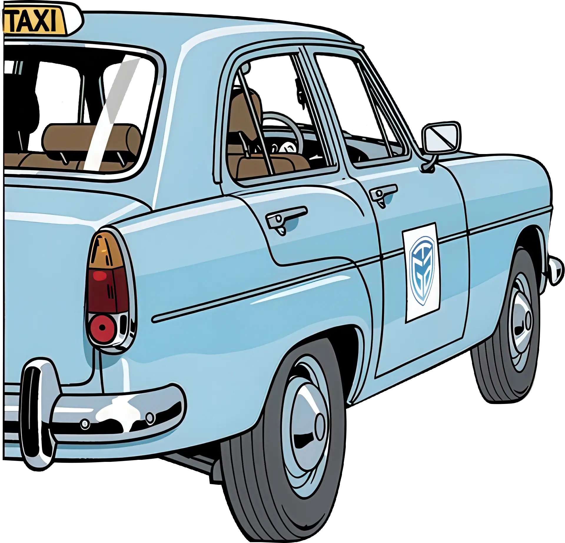 Taxi tga de dos illustration